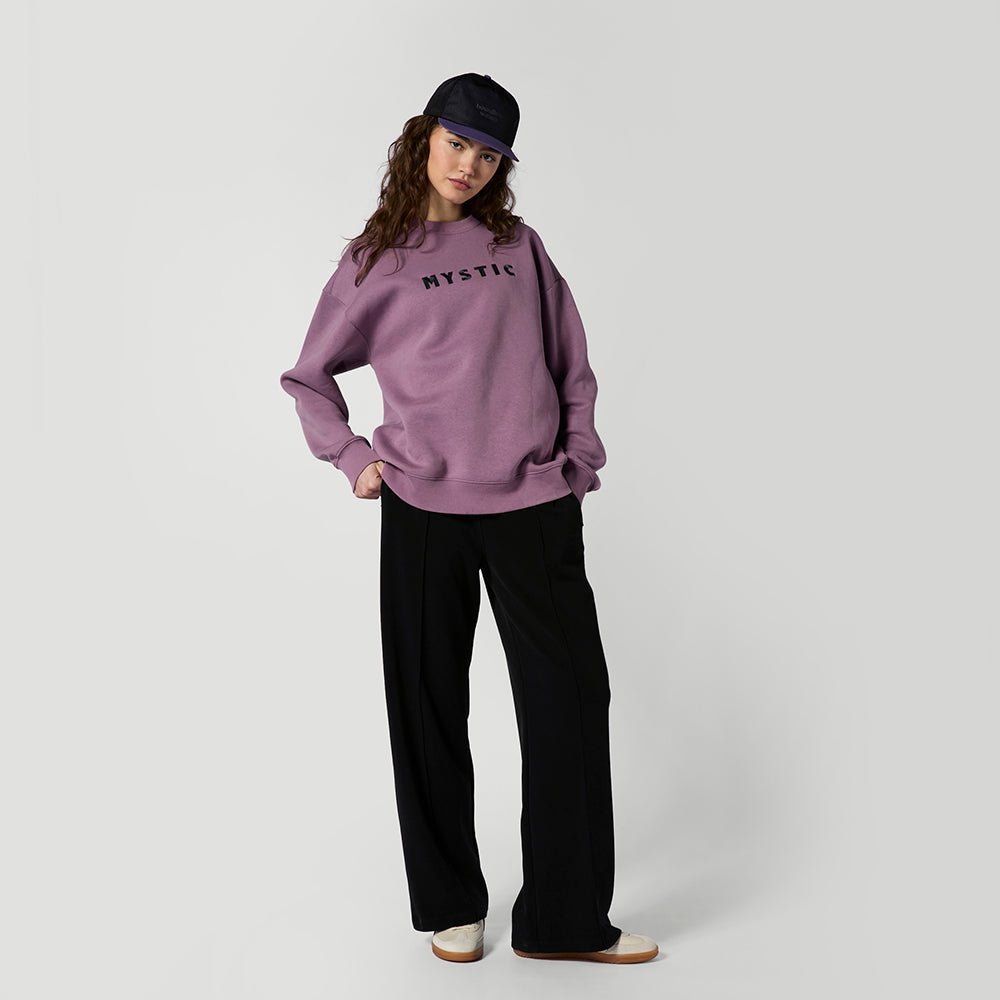 Mystic - Brand Crew Sweat - Rosewood - L - GearFreak