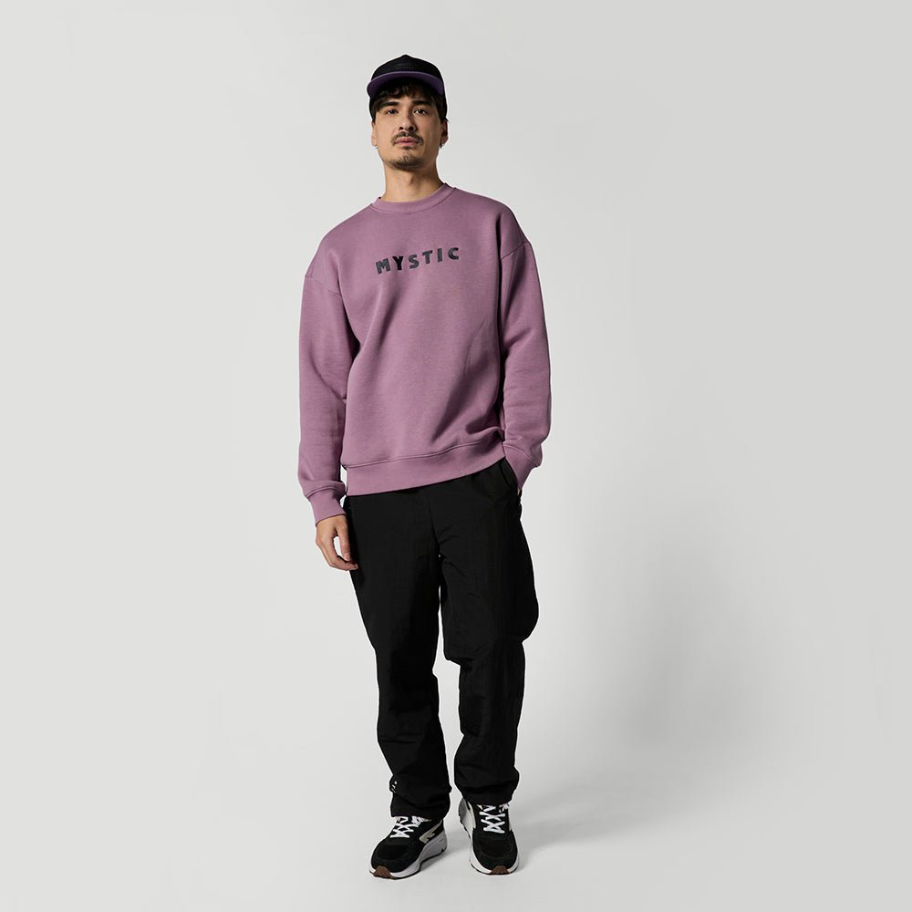 Mystic - Brand Crew Sweat - Rosewood - L - GearFreak