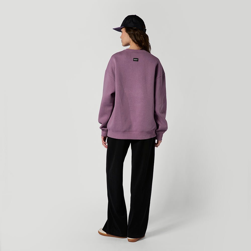 Mystic - Brand Crew Sweat - Rosewood - L - GearFreak
