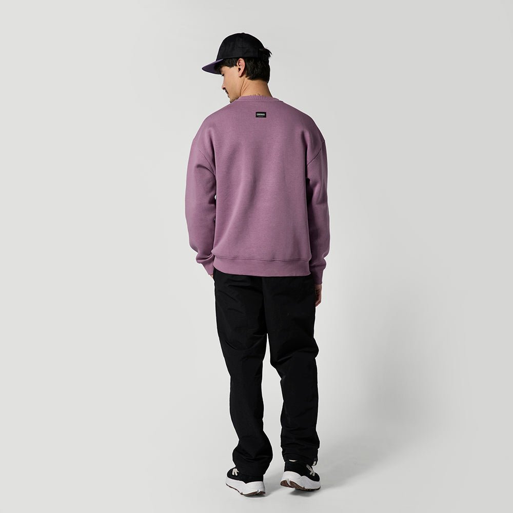 Mystic - Brand Crew Sweat - Rosewood - L - GearFreak