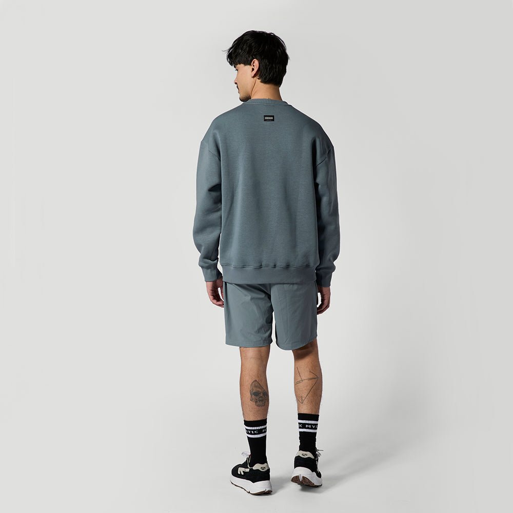 Mystic - Brand Crew Sweat - Tidal Blue - L - GearFreak