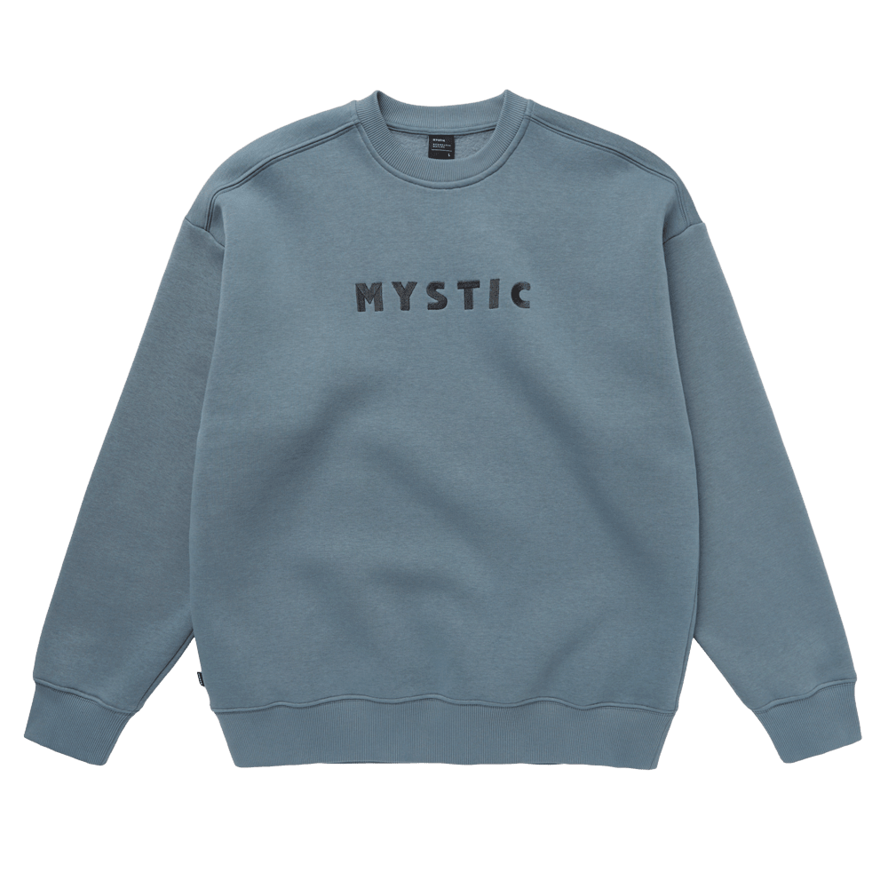 Mystic - Brand Crew Sweat - Tidal Blue - L - GearFreak