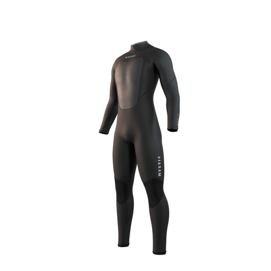 Mystic - Brand Fullsuit 3/2mm Bzip Flatlock - Black - L - GearFreak