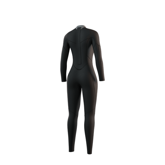 Mystic - Brand Fullsuit 3/2mm Bzip Flatlock Women - Black - L - GearFreak