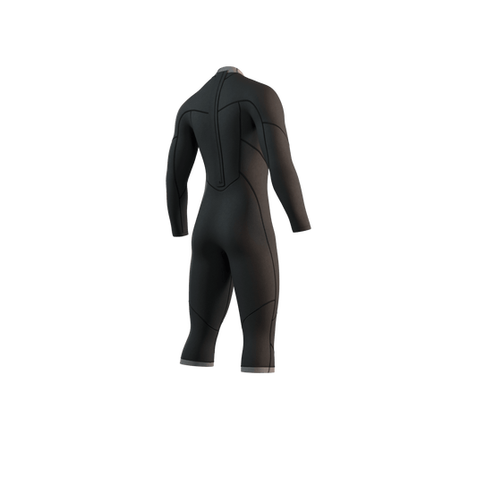 Mystic - Brand Longarm Shortleg 3/2mm Bzip Flatlock - Black - L - GearFreak