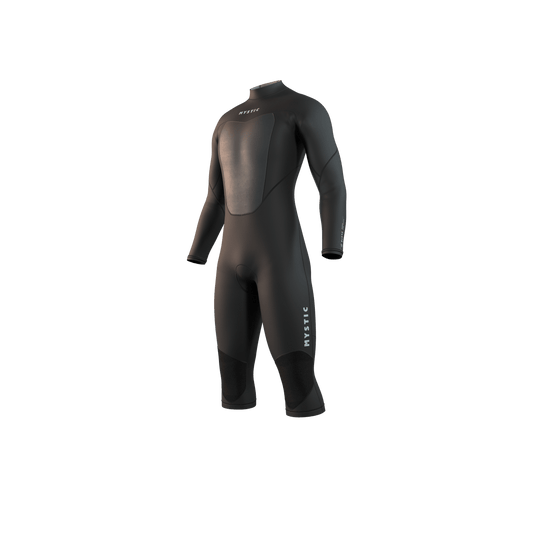 Mystic - Brand Longarm Shortleg 3/2mm Bzip Flatlock - Black - L - GearFreak