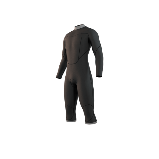 Mystic - Brand Longarm Shortleg 3/2mm Bzip Flatlock - Black - L - GearFreak