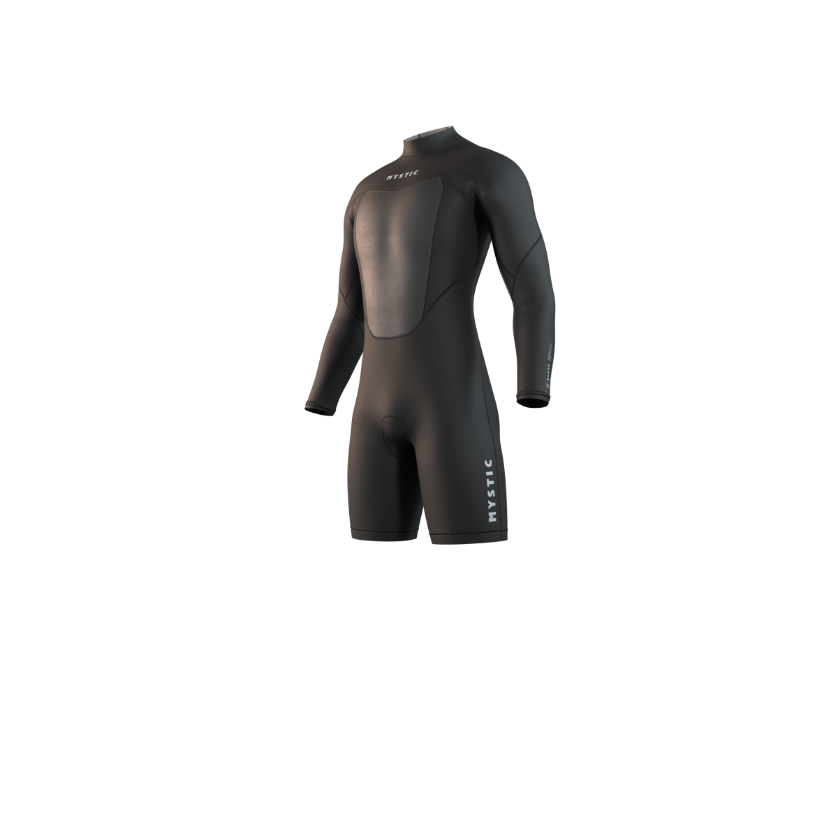 Mystic - Brand Longarm Shorty 3/2mm Bzip Flatlock - Black - L - GearFreak