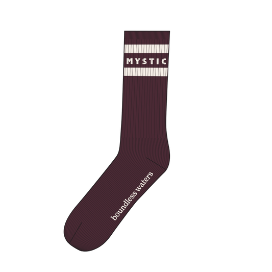 Mystic - Brand Season Socks - Oxblood Red - 35 - 38 - GearFreak