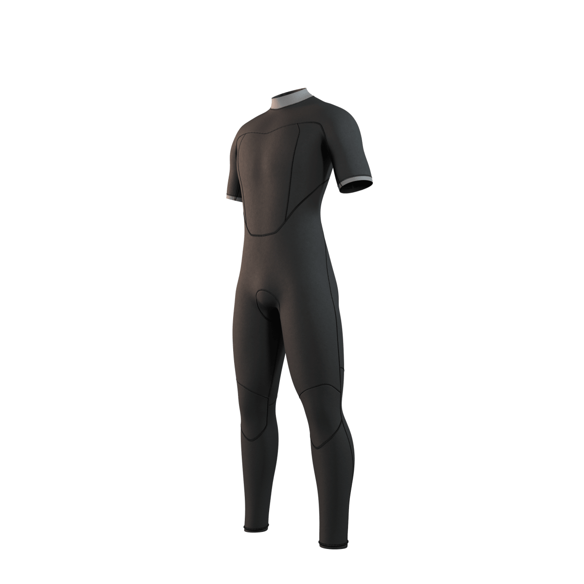Mystic - Brand Shortarm 3/2mm Bzip Flatlock - Black - L - GearFreak