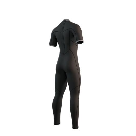 Mystic - Brand Shortarm 3/2mm Bzip Flatlock - Black - L - GearFreak