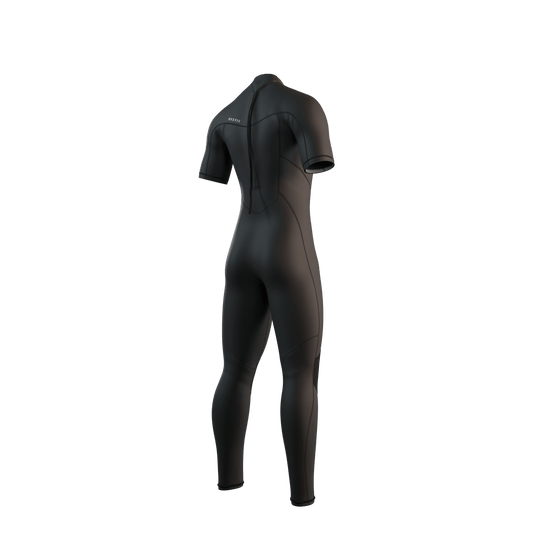 Mystic - Brand Shortarm 3/2mm Bzip Flatlock - Black - L - GearFreak