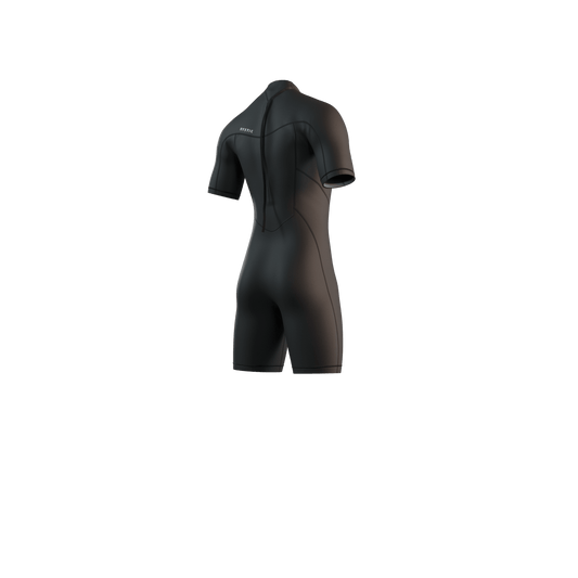 Mystic - Brand Shorty 3/2mm Bzip Flatlock - Black - L - GearFreak