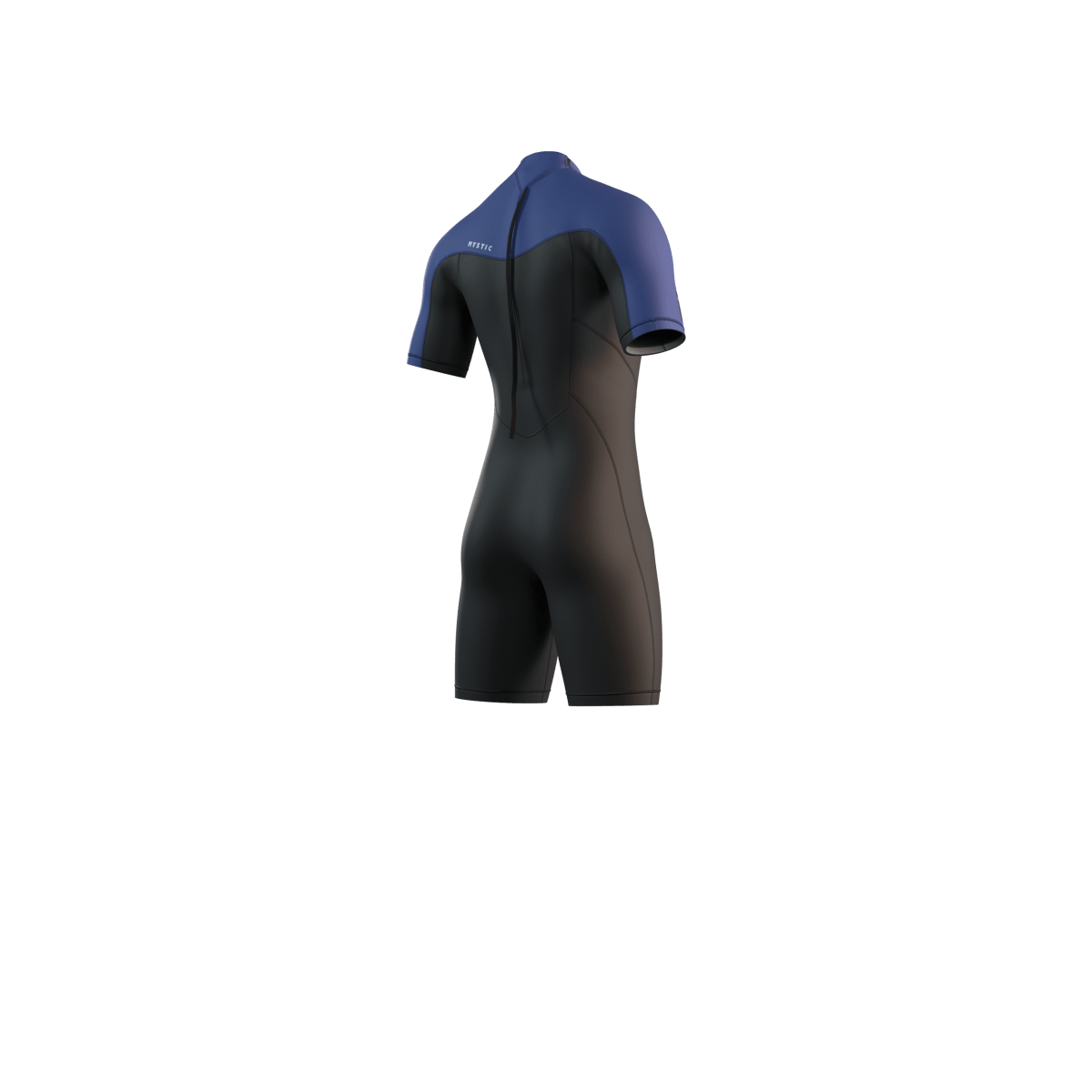 Mystic - Brand Shorty 3/2mm Bzip Flatlock - Black/Blue - L - GearFreak