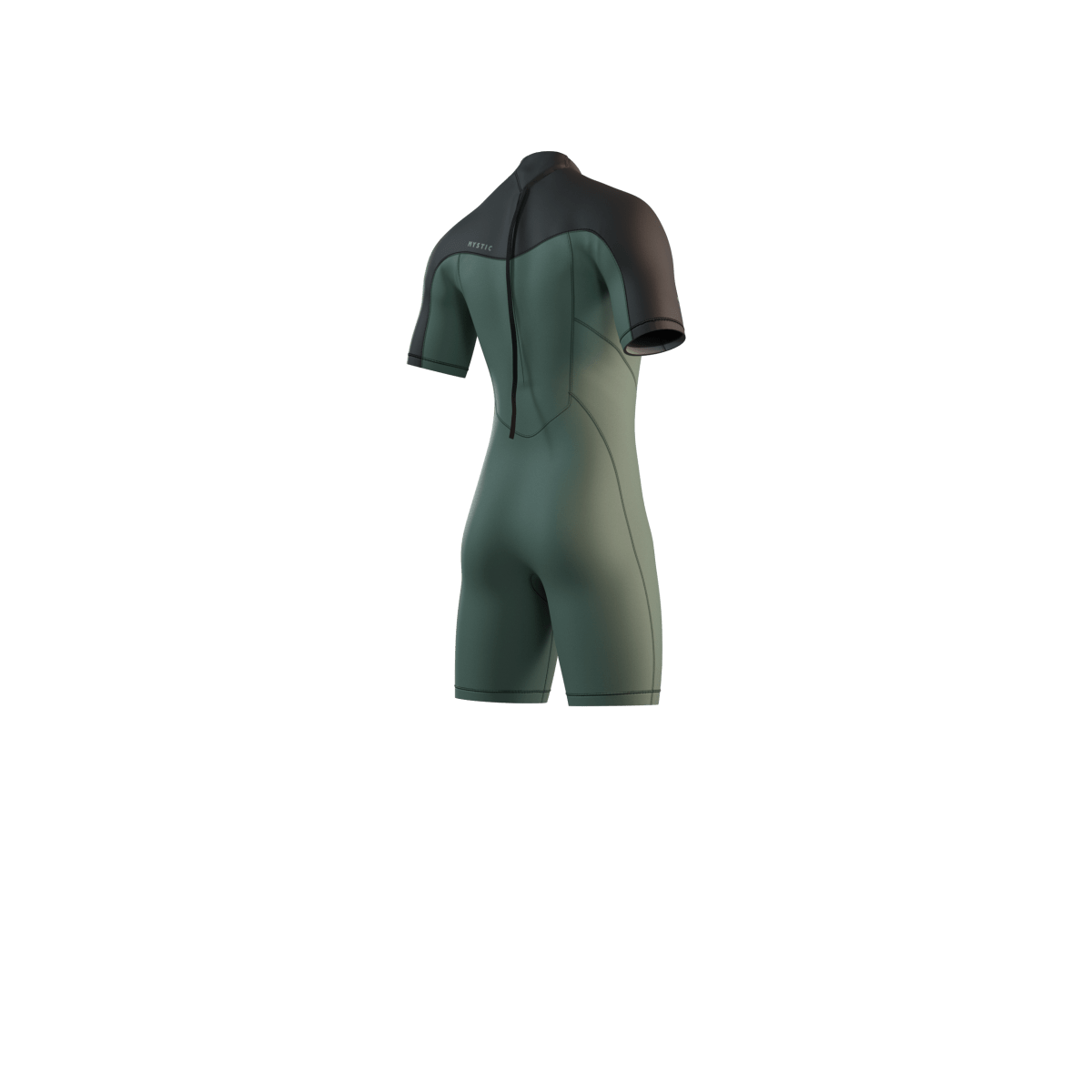 Mystic - Brand Shorty 3/2mm Bzip Flatlock - Dark Olive - L - GearFreak
