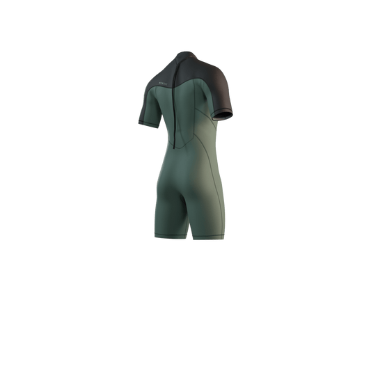 Mystic - Brand Shorty 3/2mm Bzip Flatlock - Dark Olive - L - GearFreak