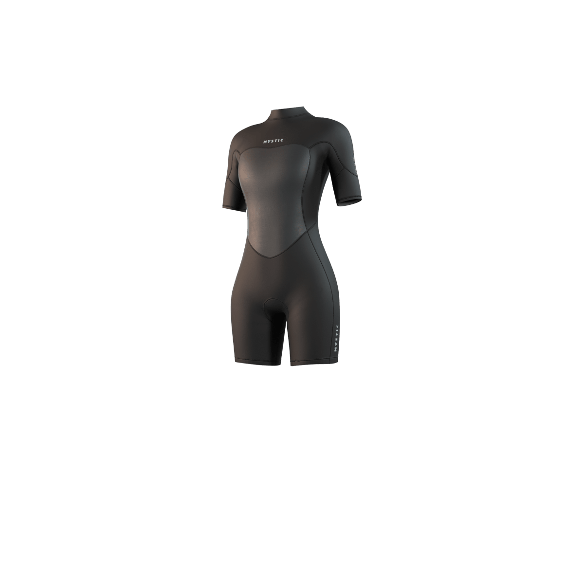Mystic - Brand Shorty 3/2mm Bzip Flatlock Women - Black - L - GearFreak