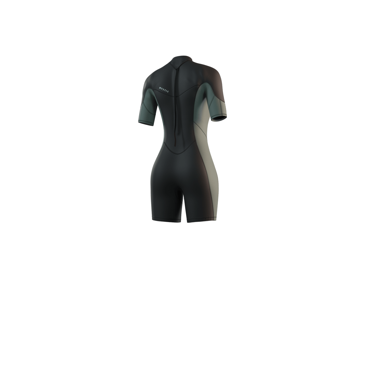 Mystic - Brand Shorty 3/2mm Bzip Flatlock Women - Dark Olive - L - GearFreak