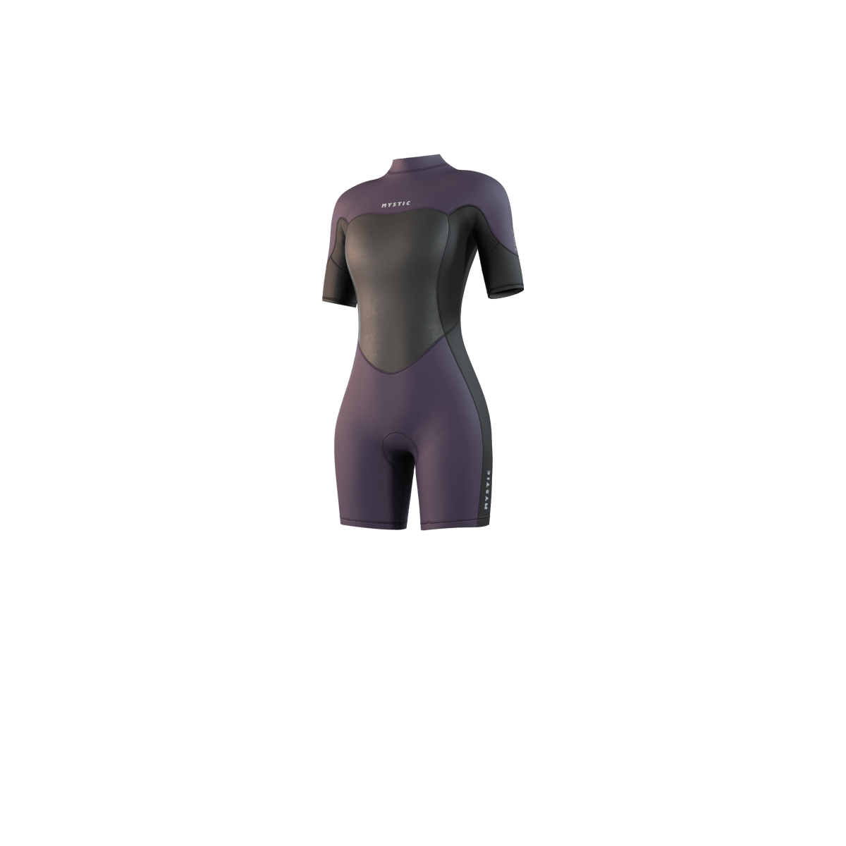 Mystic - Brand Shorty 3/2mm Bzip Flatlock Women - Deep Purple - L - GearFreak