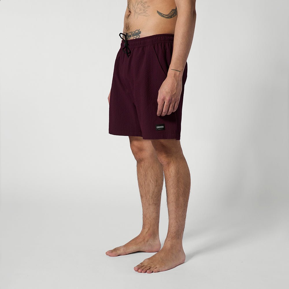 Mystic - Brand Structure Swim Short - Oxblood Red - L - GearFreak
