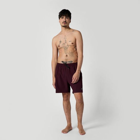 Mystic - Brand Structure Swim Short - Oxblood Red - L - GearFreak
