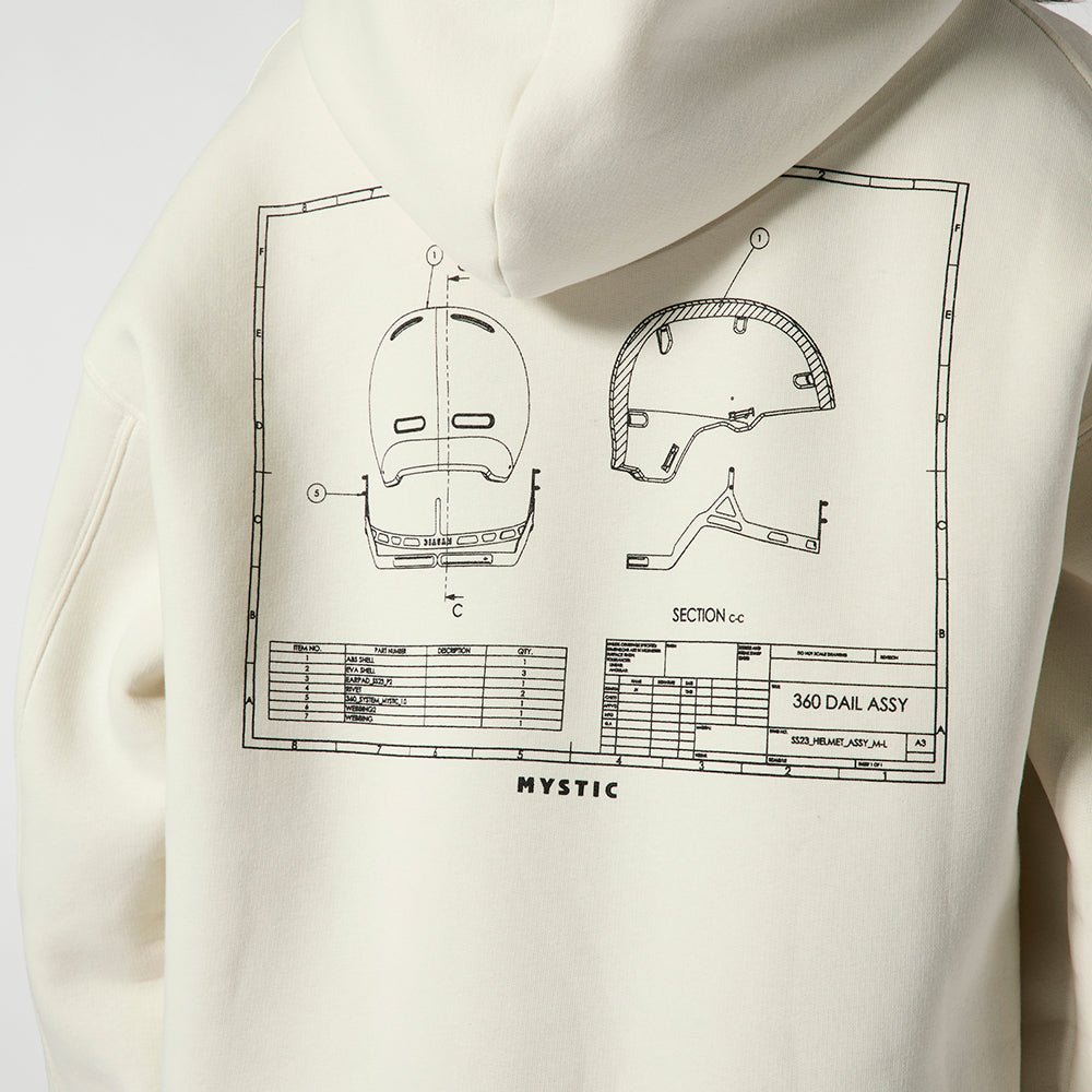 Mystic - Concept H1 Hood Sweat - Off White - L - GearFreak