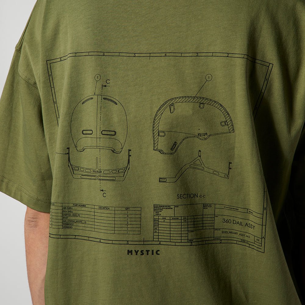 Mystic - Concept H1 Tee - Olive Green - L - GearFreak