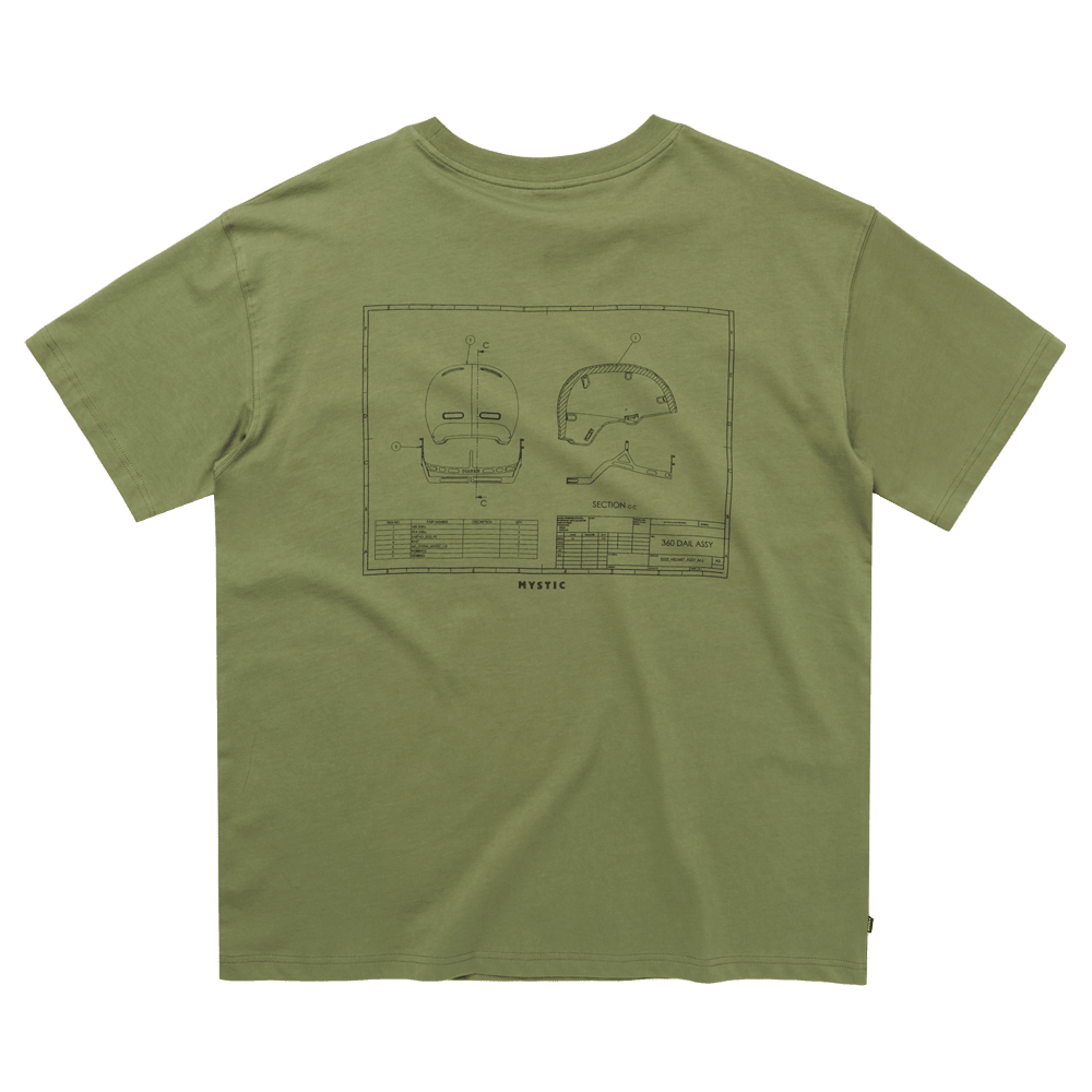 Mystic - Concept H1 Tee - Olive Green - L - GearFreak