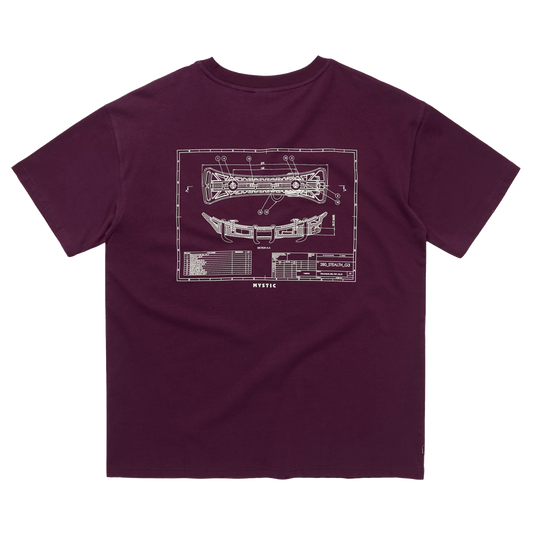 Mystic - Concept SB1 Tee - Oxblood Red - L - GearFreak