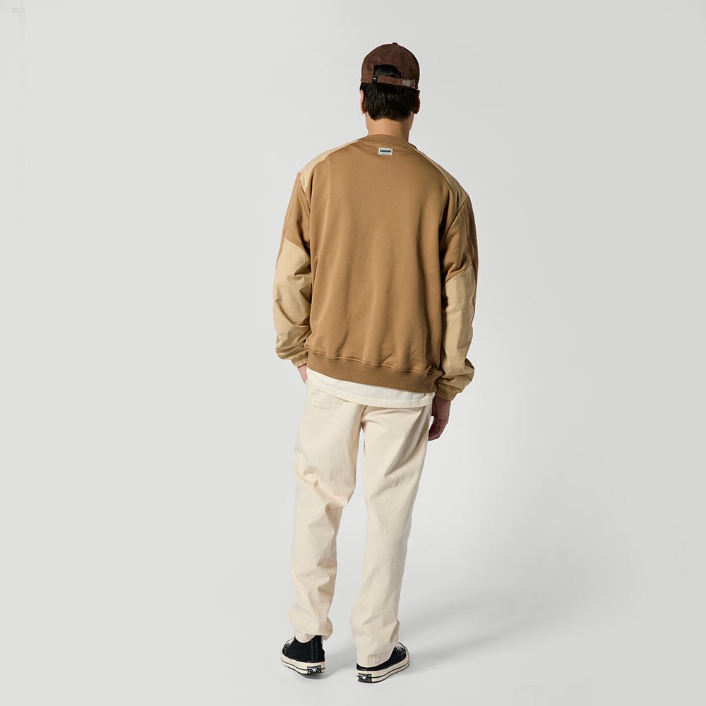 Mystic - Conflux Crew Sweat - Slate Brown - L - GearFreak