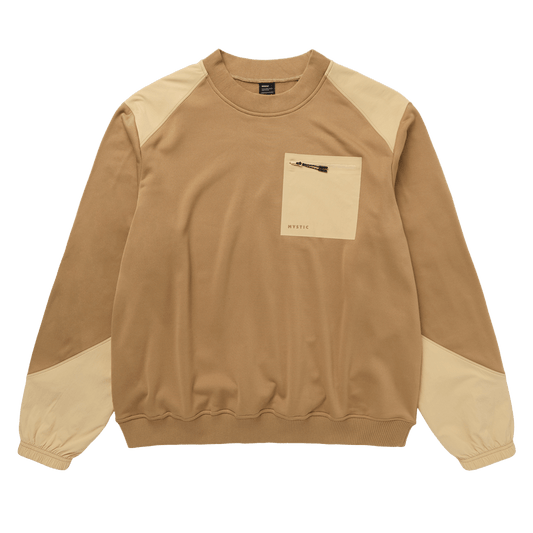 Mystic - Conflux Crew Sweat - Slate Brown - L - GearFreak