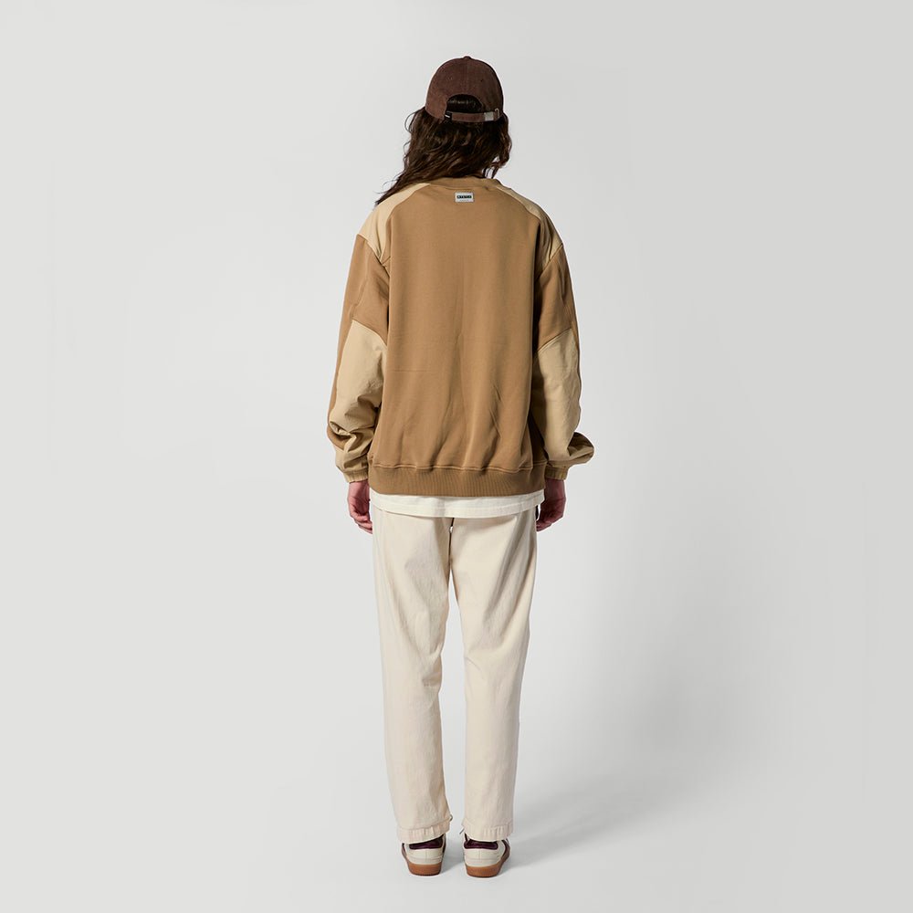 Mystic - Conflux Crew Sweat - Slate Brown - L - GearFreak
