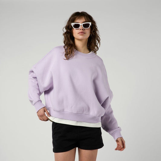Mystic - Dropped Shoulder Crew Sweat | Lilac - XS - GearFreak