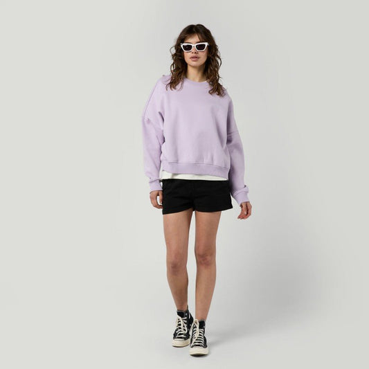 Mystic - Dropped Shoulder Crew Sweat | Lilac - XS - GearFreak