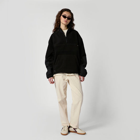 Mystic - DTS Fleece Half Zip Sweat - Black - L - GearFreak