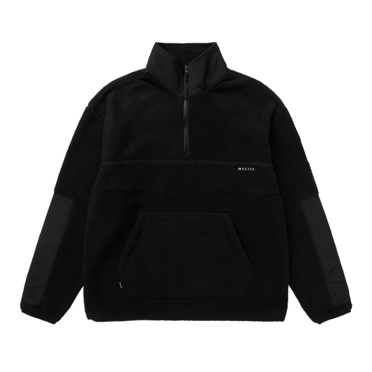 Mystic - DTS Fleece Half Zip Sweat - Black - L - GearFreak