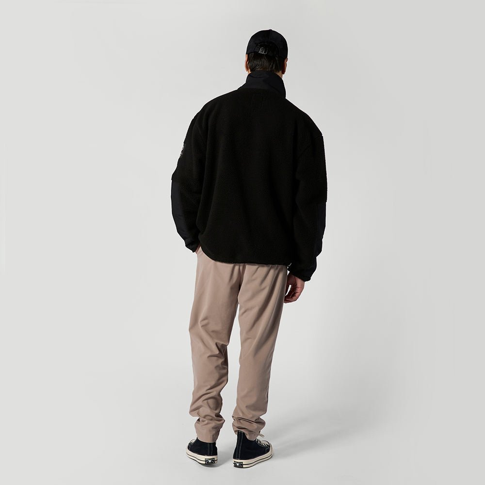 Mystic - DTS Fleece Half Zip Sweat - Black - L - GearFreak
