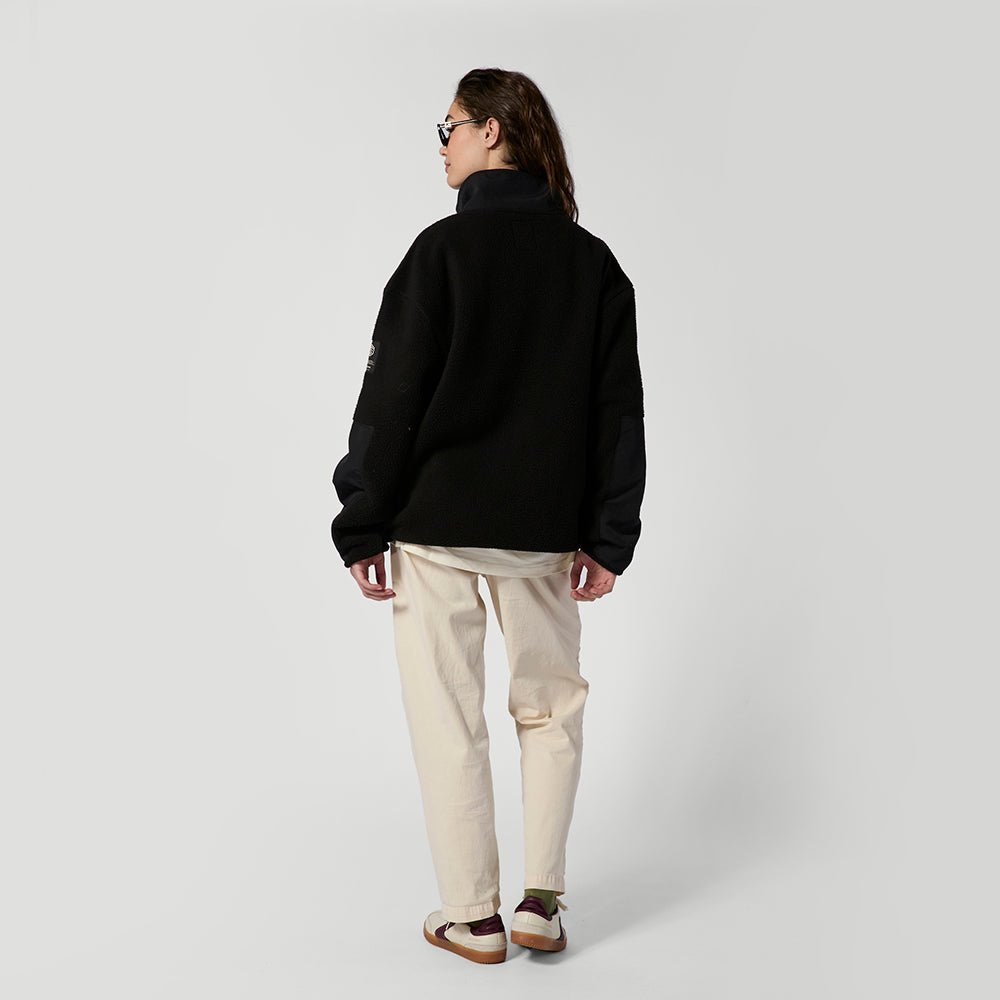 Mystic - DTS Fleece Half Zip Sweat - Black - L - GearFreak