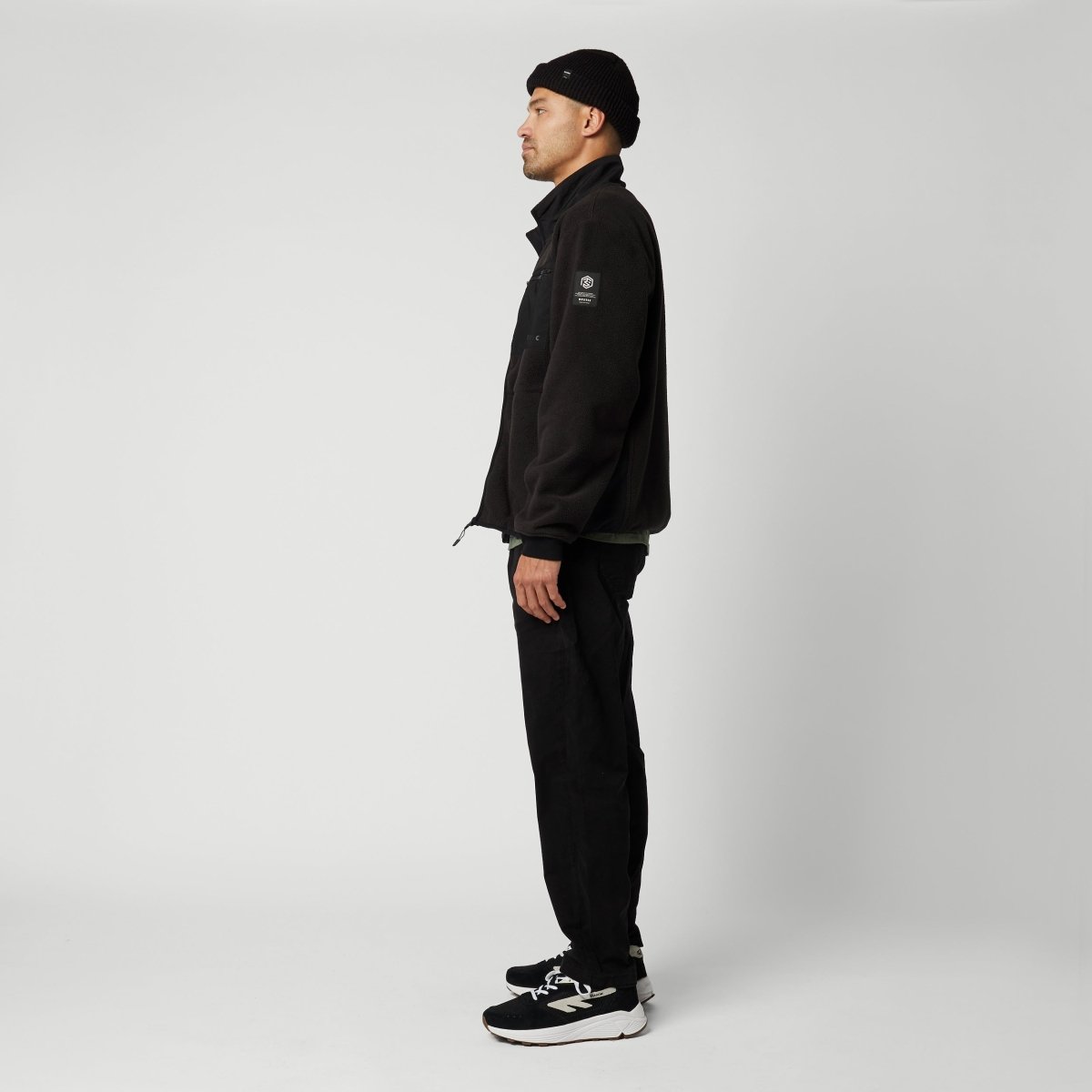 Mystic - DTS Fleece Zip Thru Sweat - Black - L - GearFreak