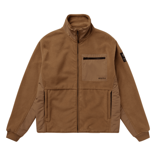 Mystic - DTS Fleece Zip Thru Sweat - Slate Brown - L - GearFreak