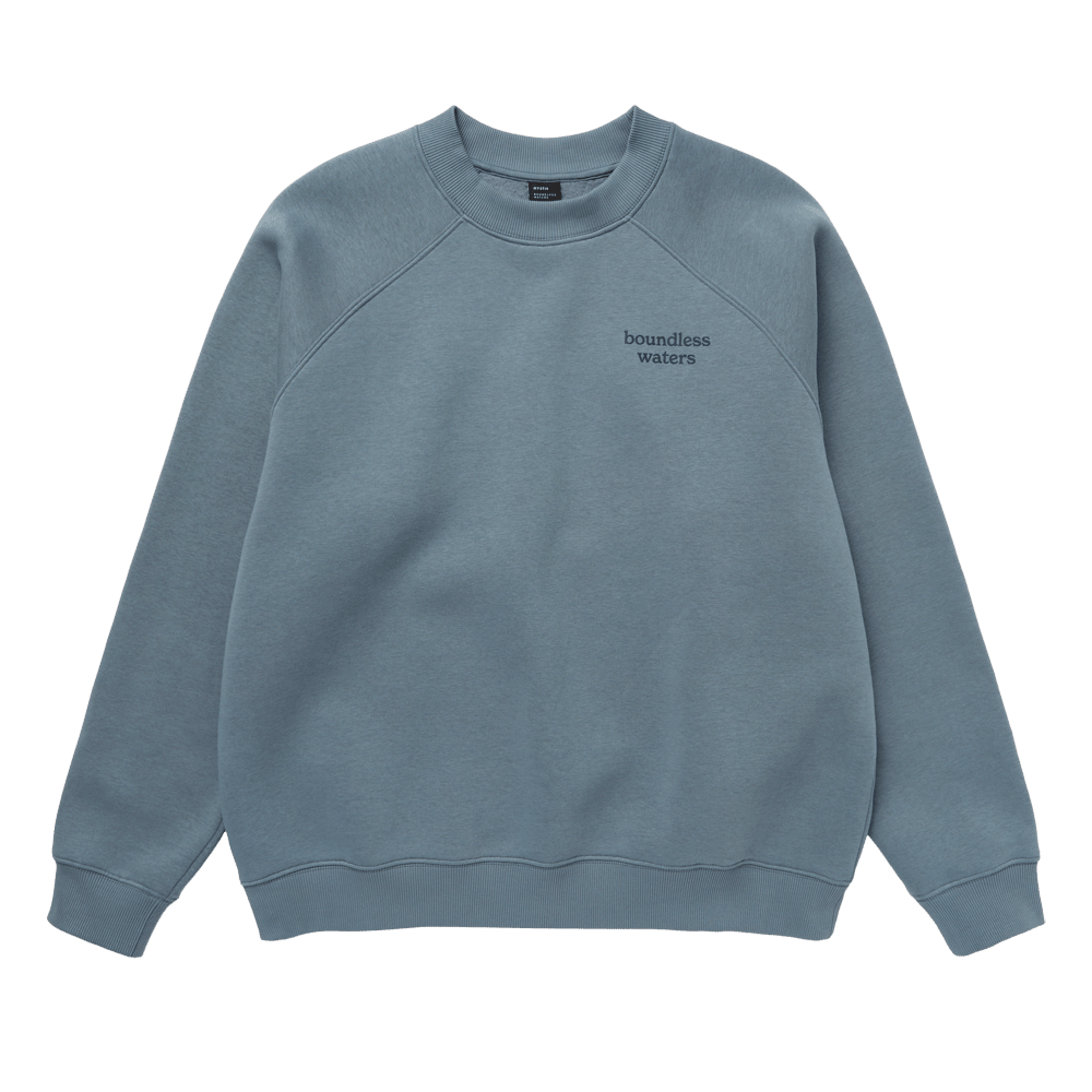 Mystic - Enroute Crew Sweat - Tidal Blue - L - GearFreak