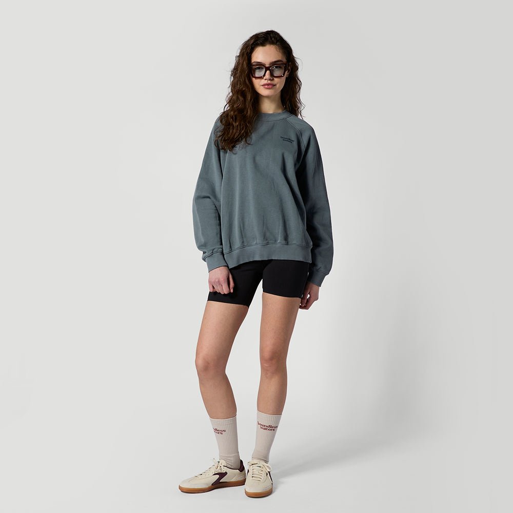 Mystic - Enroute Crew Sweat - Tidal Blue - L - GearFreak