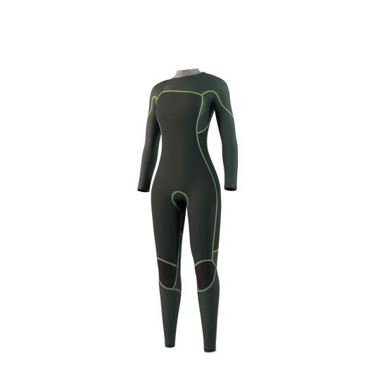 Mystic - Evolve Fullsuit 3/2mm Fzip Women - Black - L - GearFreak