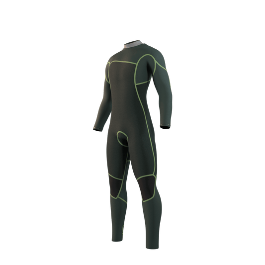 Mystic - Evolve Fullsuit 4/3mm Fzip Men - Black - L - GearFreak