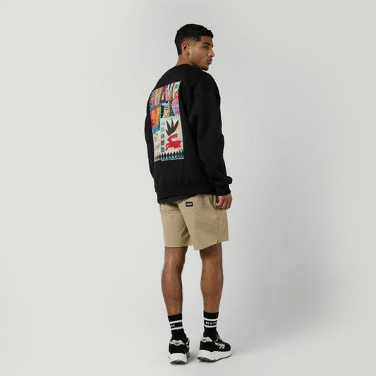 Mystic - Funk Crew Sweat | Black - S - GearFreak