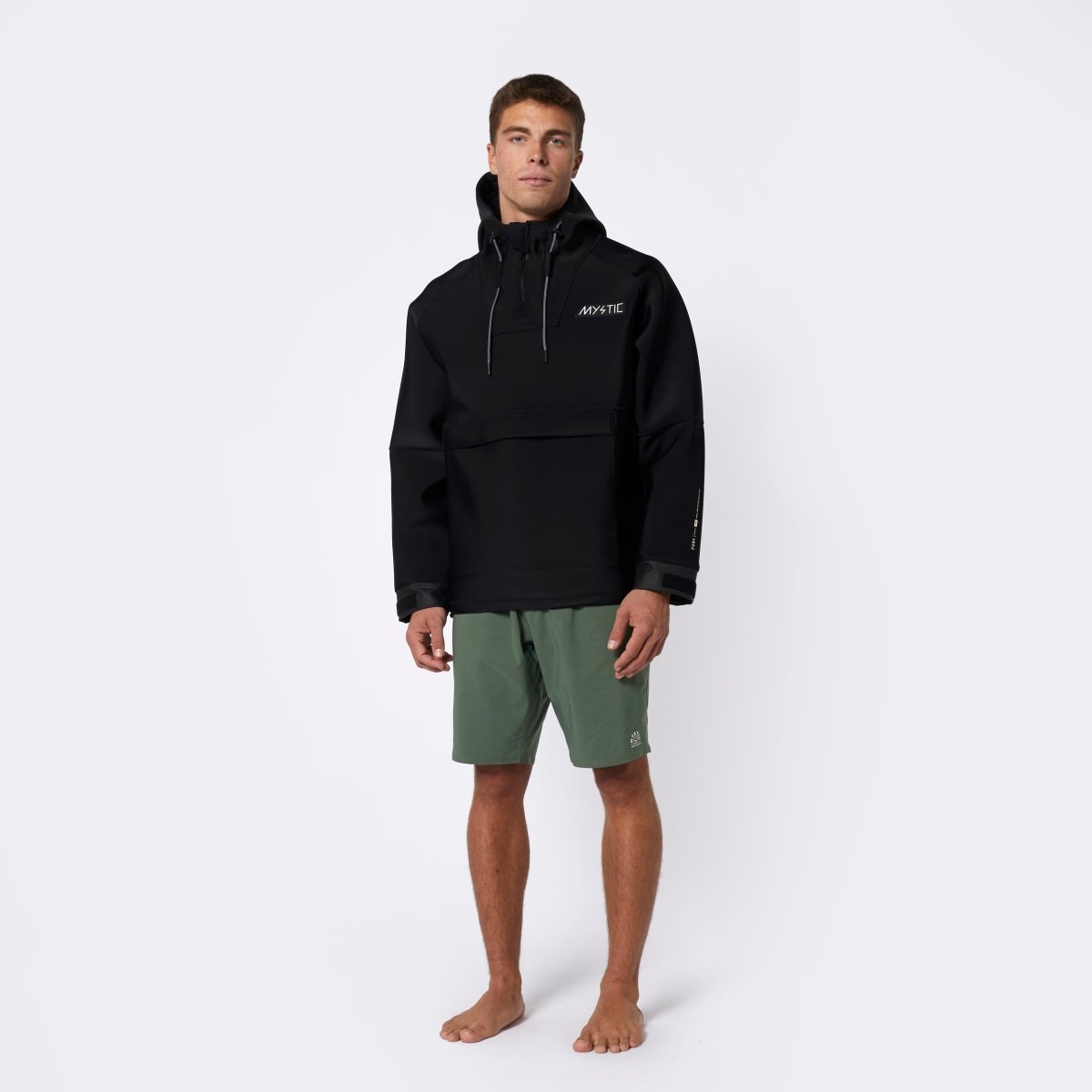Mystic - Fury Neoprene Hoodie 3/2mm - Black - L - GearFreak