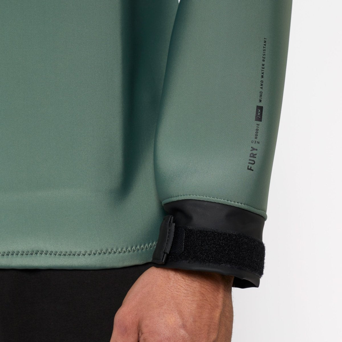 Mystic - Fury Neoprene Hoodie 3/2mm - Dark Olive - L - GearFreak