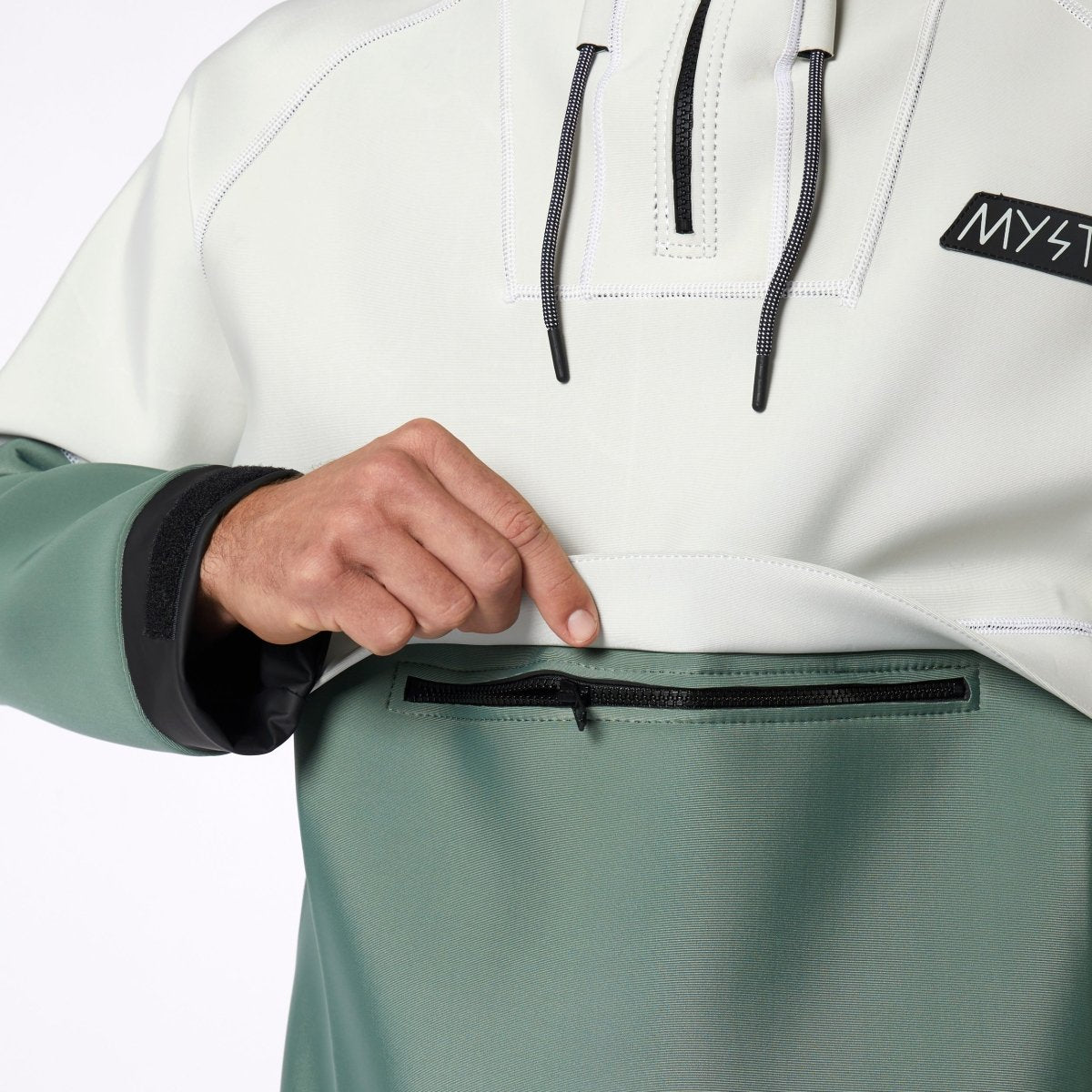 Mystic - Fury Neoprene Hoodie 3/2mm - Dark Olive - L - GearFreak