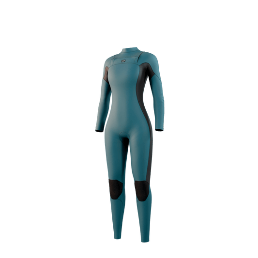 Mystic - Haven Fullsuit 4/3mm Double Fzip Women - Teal - L - GearFreak