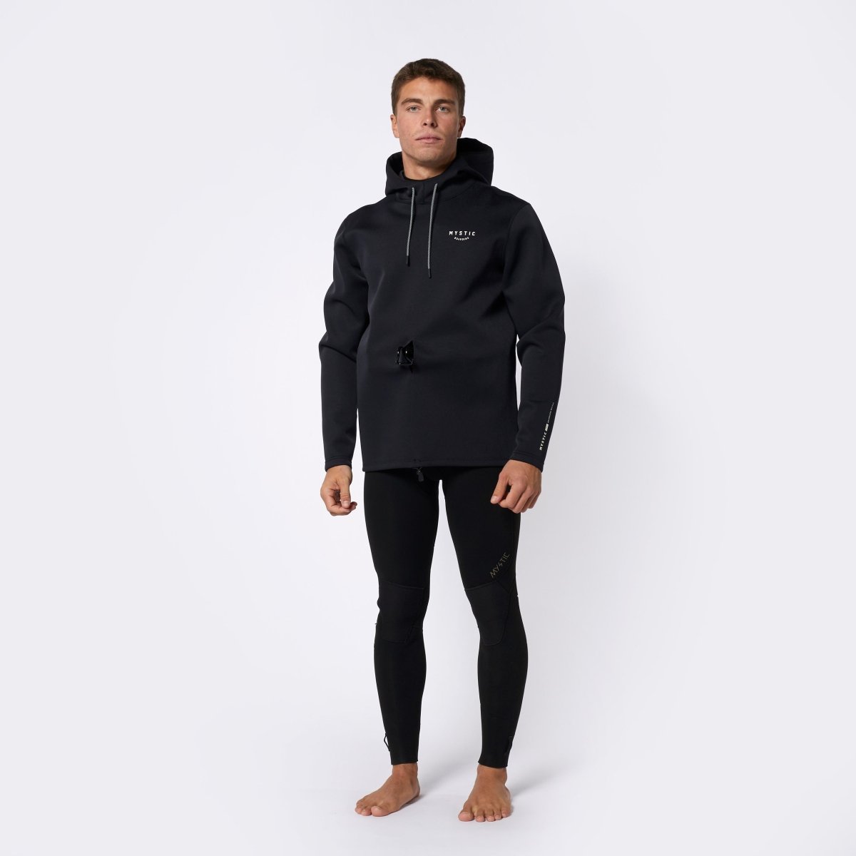 Mystic - Haze Neoprene Hoodie 2mm - Black - L - GearFreak